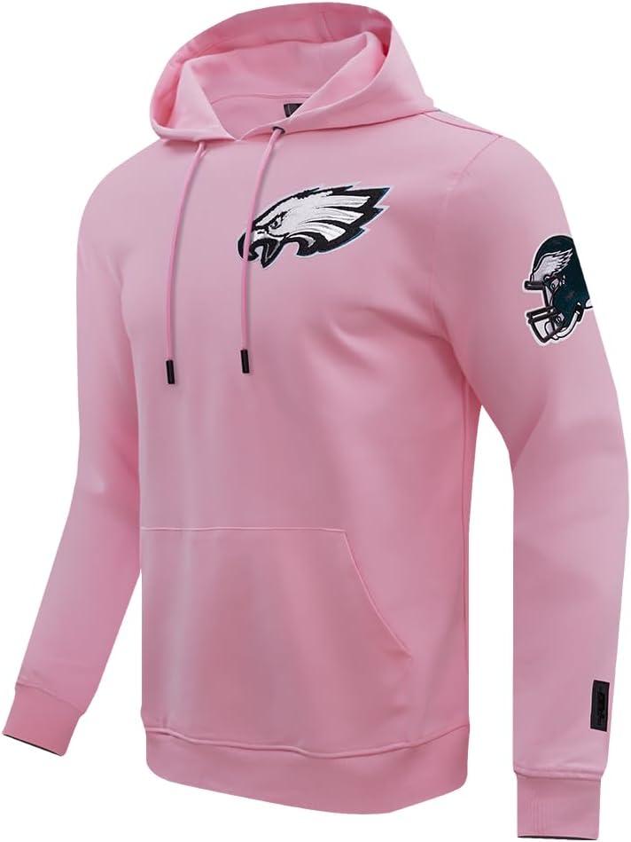 imagePro Standard Mens NFL Classic Chenille Pull Over HoodiePink