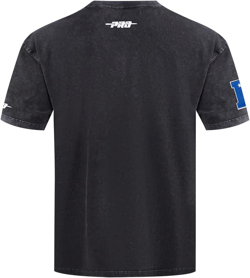 imagePro Standard Mens NFL Detroit Lions Chromatic Short Sleeve Tee Washed Black 2XL