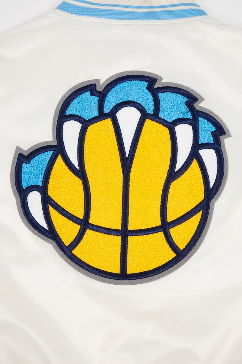 imagePro Standard NBA womens Womens Nba Retro Classics Satin JacketEggshell University Blue
