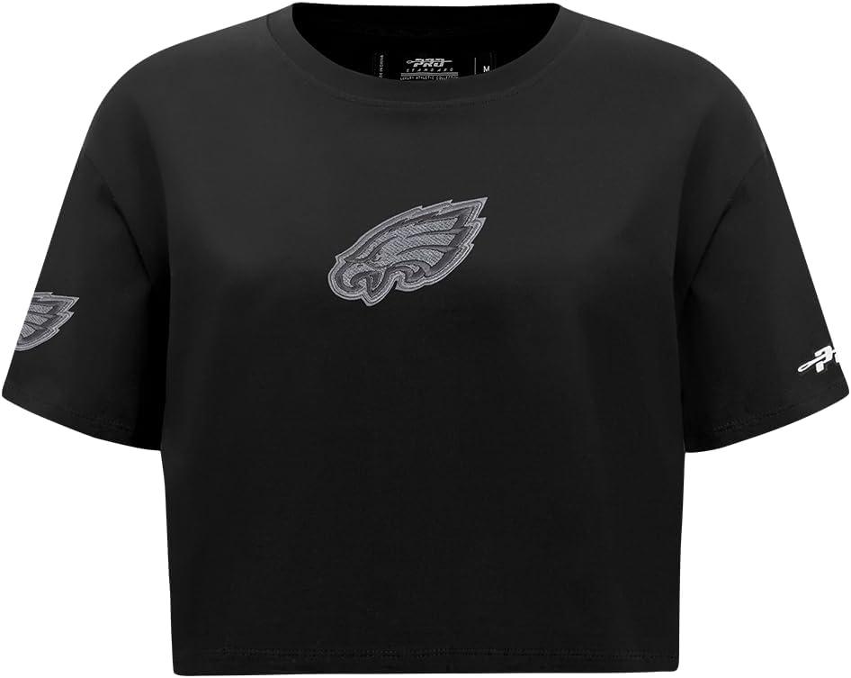 imagePro Standard Womens NFL Reverse French Terry Short Sleeve Boxy TeeBlack