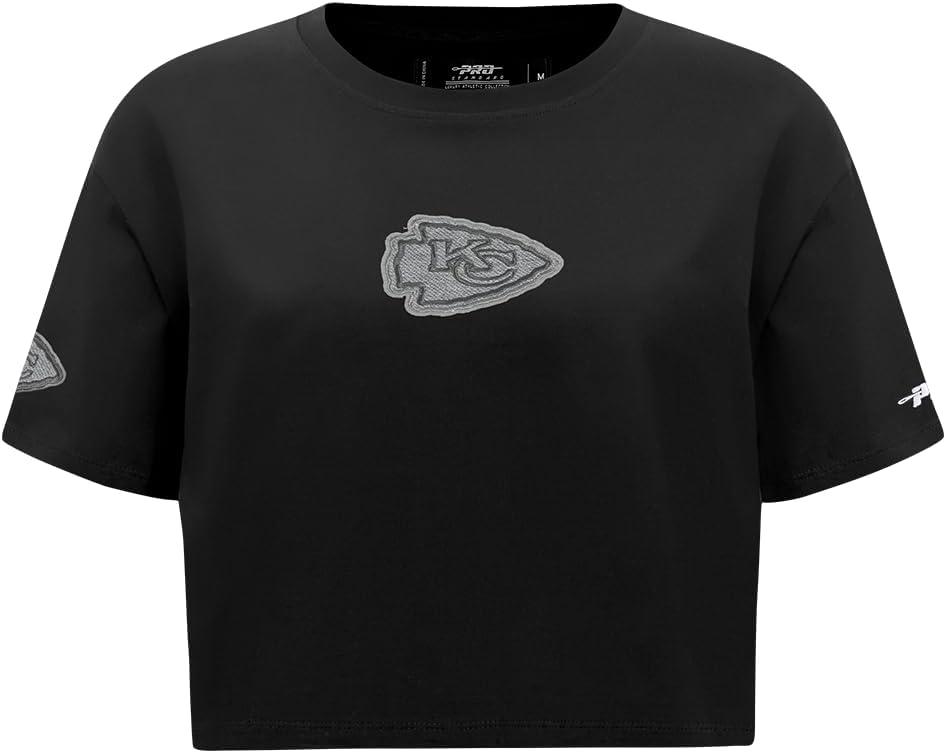 imagePro Standard Womens NFL Reverse French Terry Short Sleeve Boxy TeeBlack
