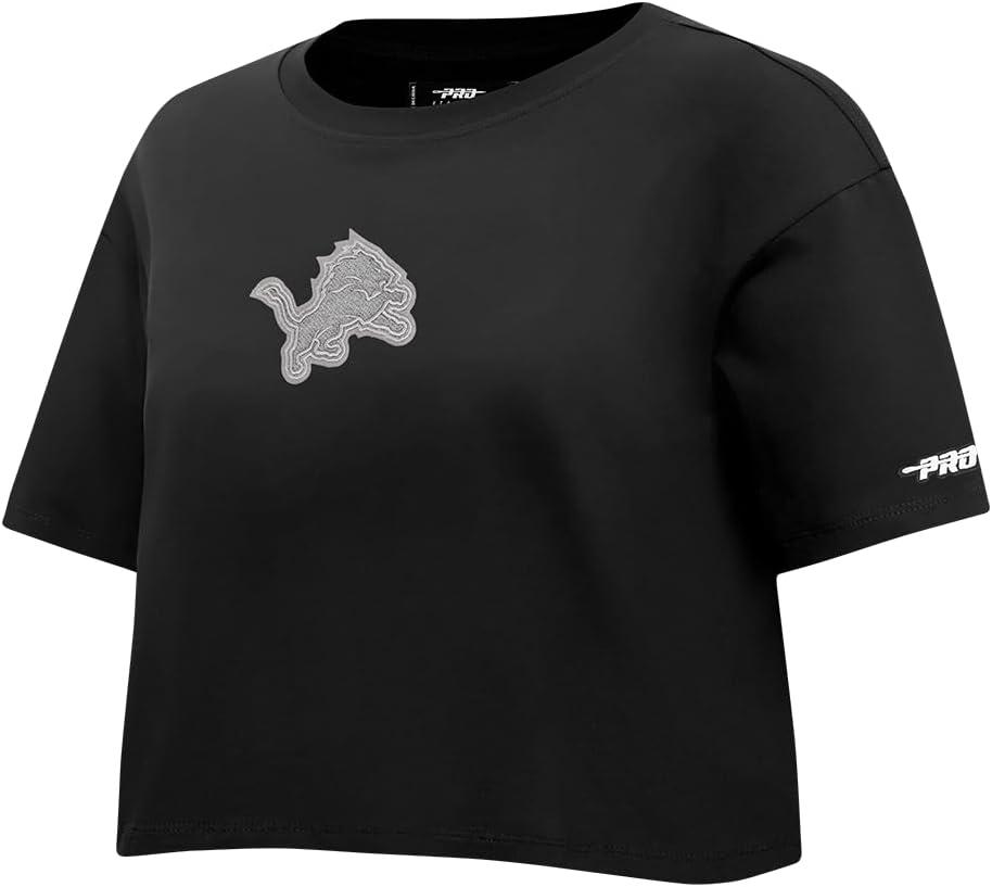 imagePro Standard Womens NFL Reverse French Terry Short Sleeve Boxy TeeBlack