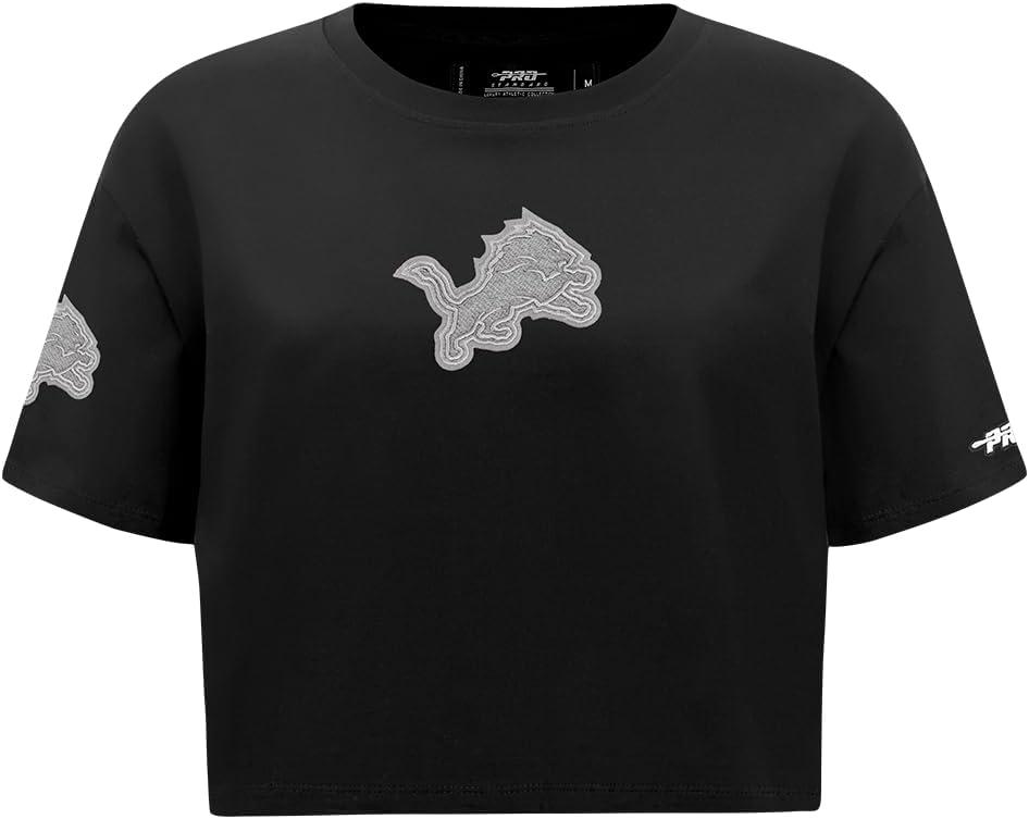 imagePro Standard Womens NFL Reverse French Terry Short Sleeve Boxy TeeBlack