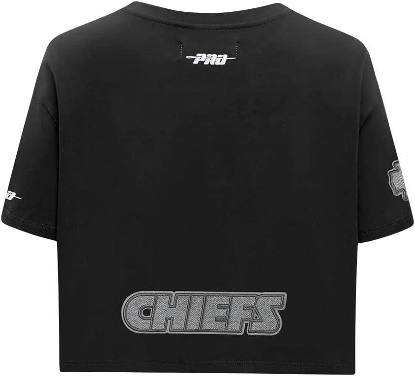 imagePro Standard Womens NFL Reverse French Terry Short Sleeve Boxy TeeBlack