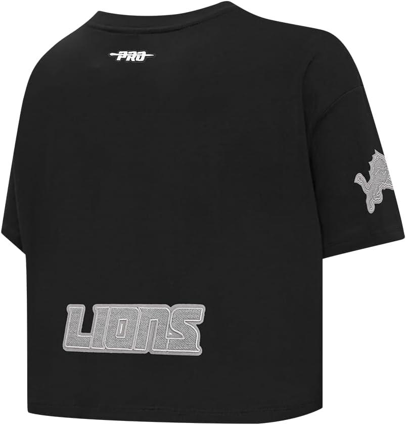 imagePro Standard Womens NFL Reverse French Terry Short Sleeve Boxy TeeBlack