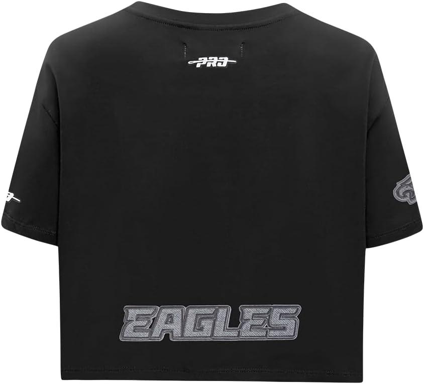 imagePro Standard Womens NFL Reverse French Terry Short Sleeve Boxy TeeBlack