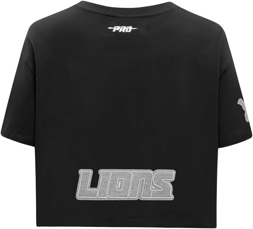 imagePro Standard Womens NFL Reverse French Terry Short Sleeve Boxy TeeBlack