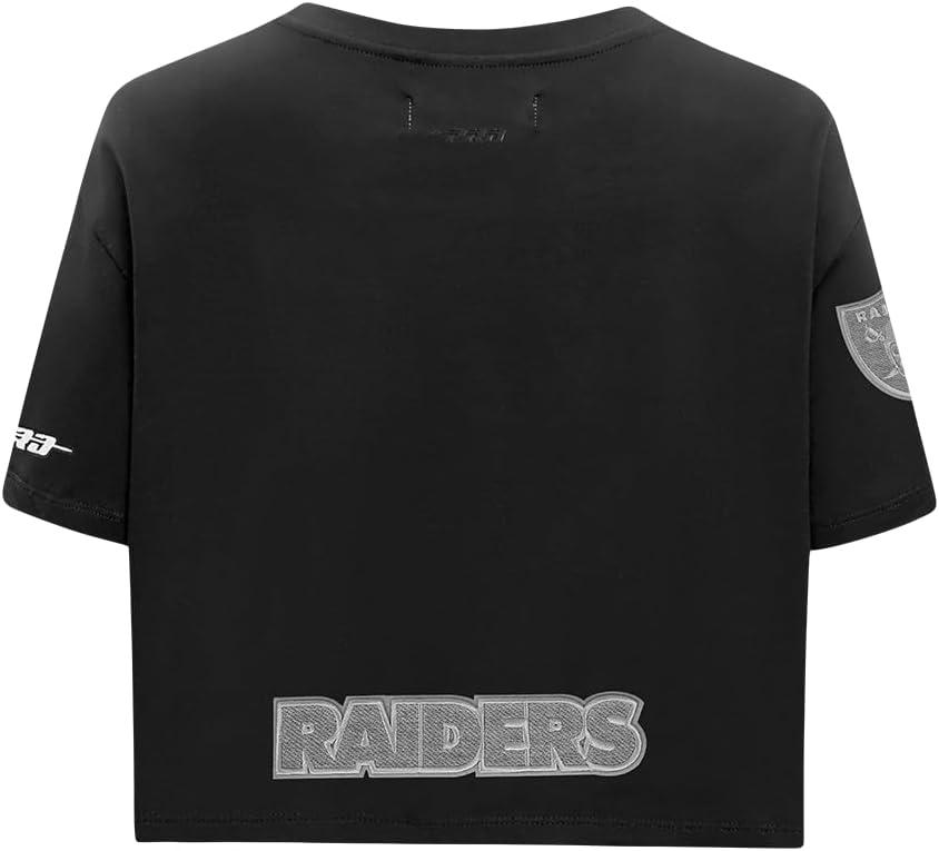 imagePro Standard Womens NFL Reverse French Terry Short Sleeve Boxy TeeBlack