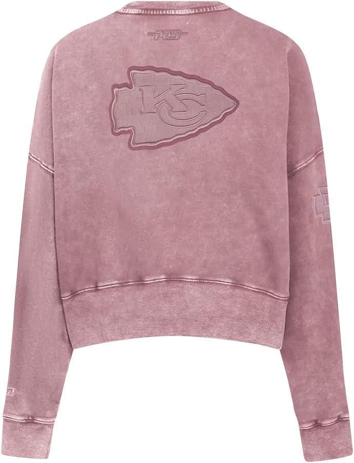 imagePro Standard Womens NFL Washed Classic Crewneck SweatshirtWashed Mauve