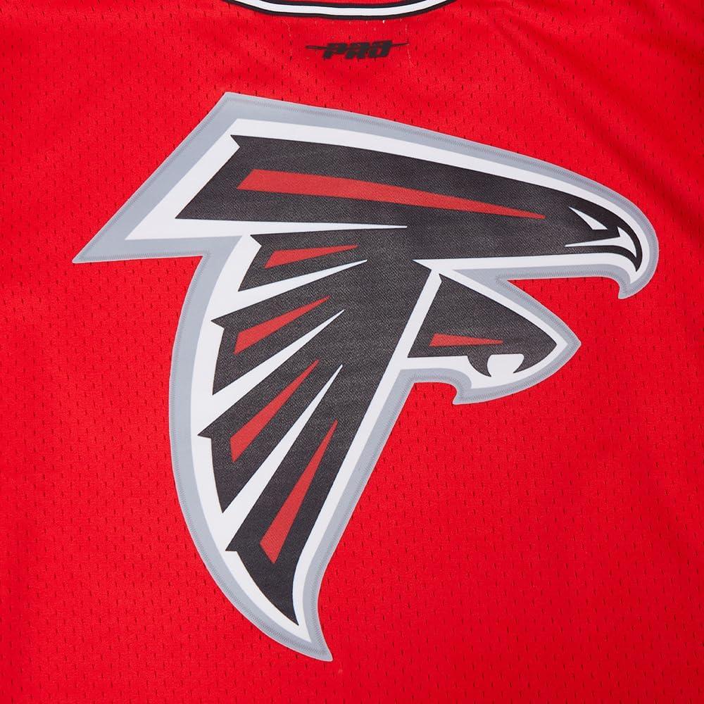 imageRedBlack Atlanta Falcons NFL Mesh ButtonDown Script Tail Shirt by Pro StandardRedBlack