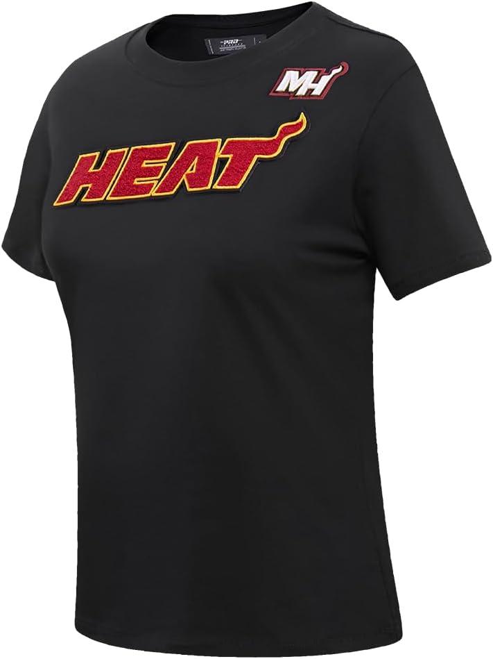imageWomens NBA Classic Chenille Cotton Short Sleeve Slim Fit TeeBlack