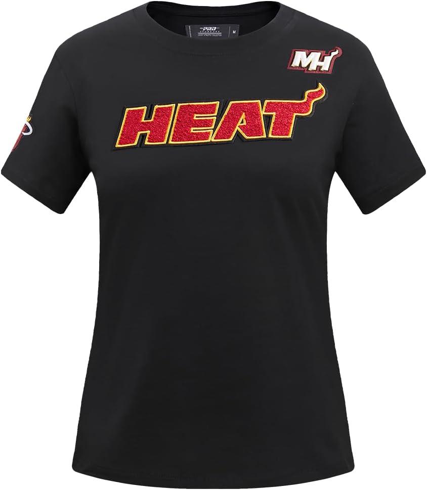 imageWomens NBA Classic Chenille Cotton Short Sleeve Slim Fit TeeBlack