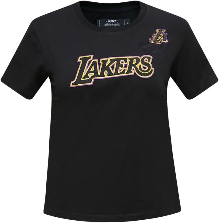 imageWomens NBA Classic Chenille Cotton Short Sleeve Slim Fit TeeBlack
