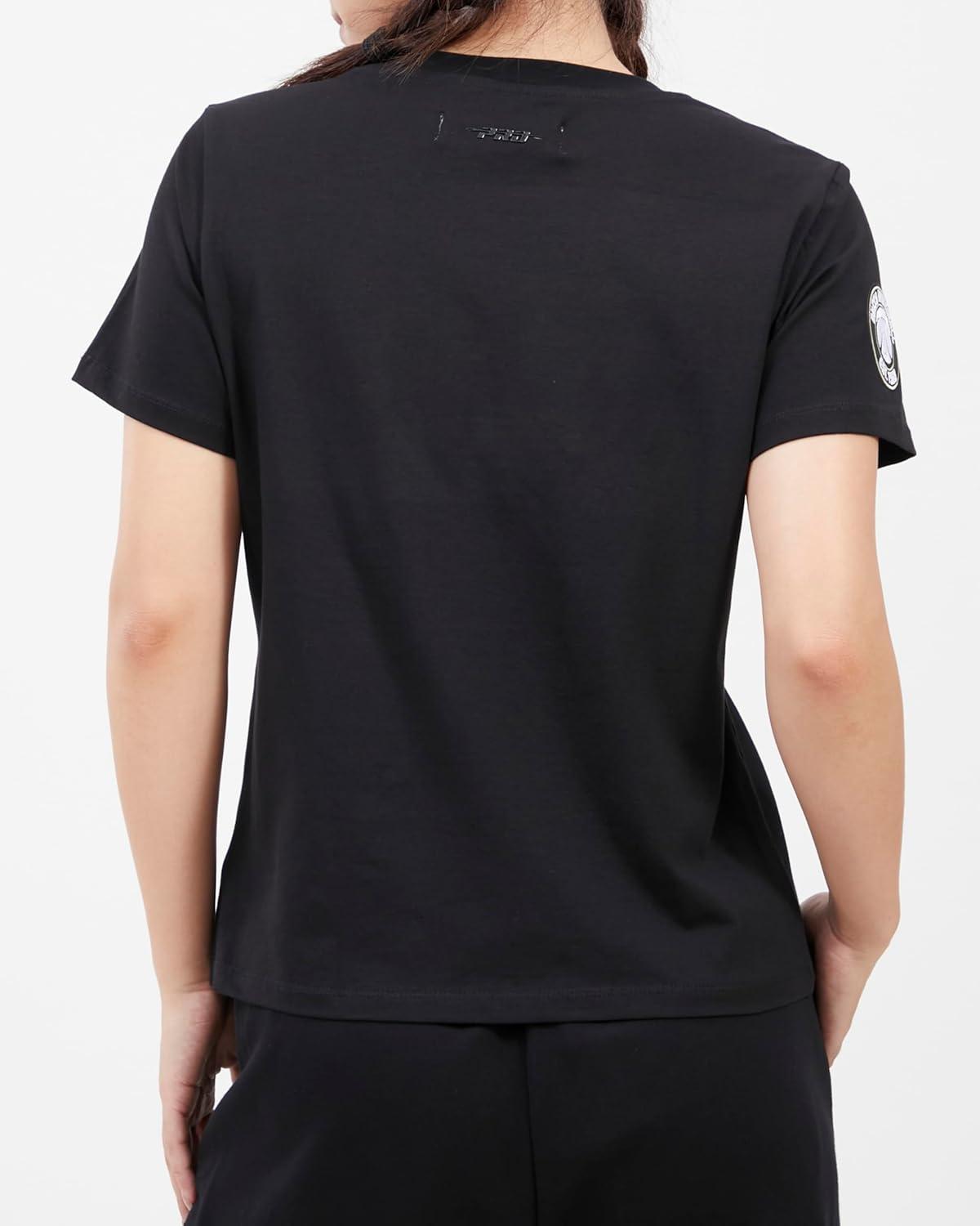 imageWomens NBA Classic Chenille Cotton Short Sleeve Slim Fit TeeBlack