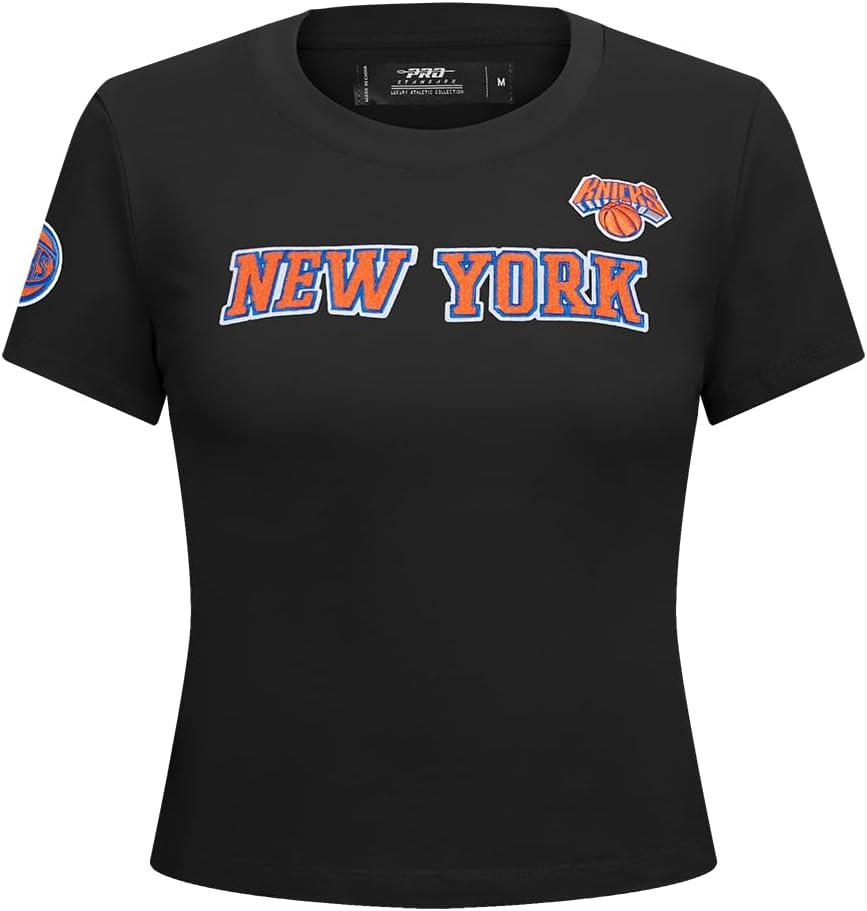 imageWomens NBA Classic Chenille Cotton Short Sleeve Slim Fit TeeBlack