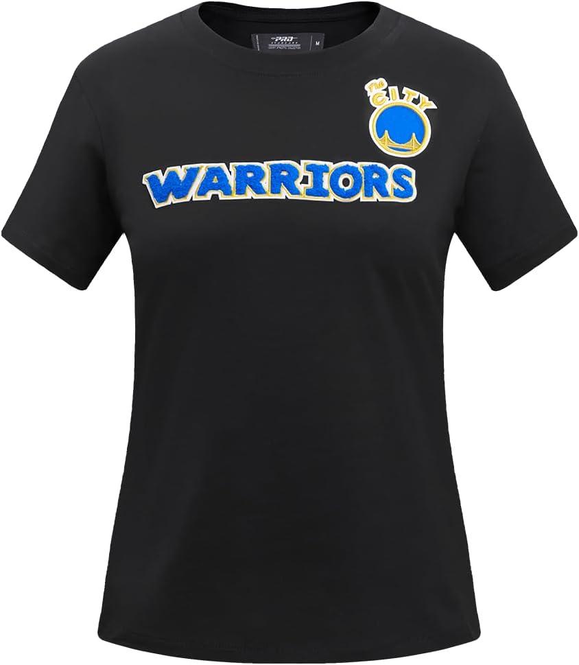 imageWomens NBA Classic Chenille Cotton Short Sleeve Slim Fit TeeBlack
