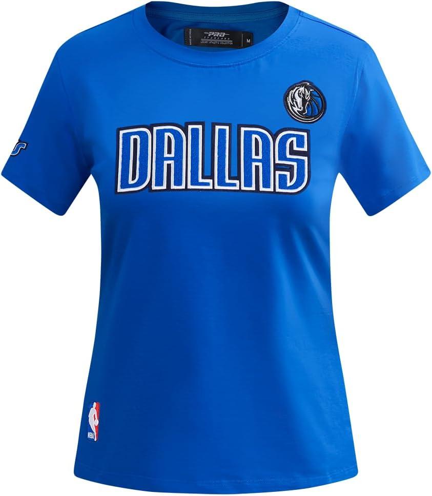 imageWomens NBA Classic Chenille Cotton Short Sleeve Slim Fit TeeRoyal Blue