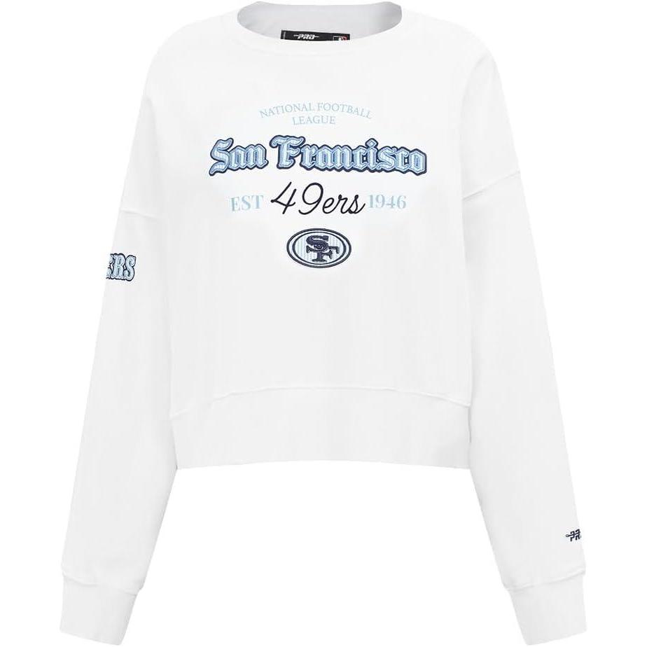 imagePro Standard Womens NFL Country Club Crewneck SweatshirtWhite