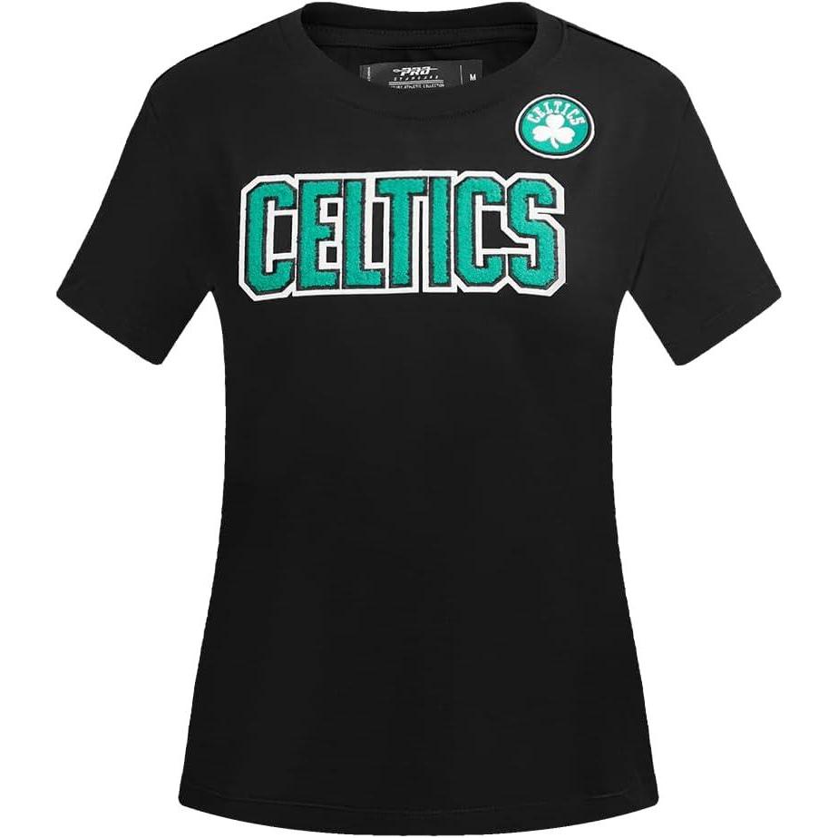 imageWomens NBA Classic Chenille Cotton Short Sleeve Slim Fit TeeBlack