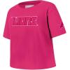 Pro Standard Big Girls NFL Detroit Lions Classic Triple Pink Short Sleeve Boxy Tee Beetroot Purple S