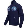 Pro Standard Mens NBA Mash Up Satin Jacket(Black/Gray)