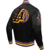 Pro Standard Mens NBA Mash Up Satin Jacket(Black/Purple)