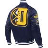 Pro Standard Mens NBA Mash Up Satin Jacket(Midnight Navy)