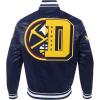 Pro Standard Mens NBA Mash Up Satin Jacket(Midnight Navy)
