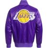 Pro Standard Mens NBA Mash Up Satin Jacket(Purple)
