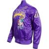 Pro Standard Mens NBA Mash Up Satin Jacket(Purple)