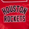 Pro Standard Mens NBA Mash Up Satin Jacket(Red/Black)