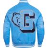 Pro Standard Mens NBA Mash Up Satin Jacket(University Blue)
