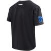 Pro Standard Mens NFL Detroit Lions Chromatic Short Sleeve Tee Washed Black 2XL