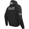 Pro Standard Mens NFL Detroit Lions Reverse French Terry Pull Over Hoodie Black M