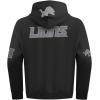 Pro Standard Mens NFL Detroit Lions Reverse French Terry Pull Over Hoodie Black M