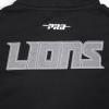 Pro Standard Mens NFL Detroit Lions Reverse French Terry Pull Over Hoodie Black M