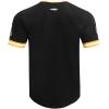 Pro Standard Mens NFL Retro Classics Short Sleeve Tee(Black/Yellow)