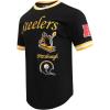Pro Standard Mens NFL Retro Classics Short Sleeve Tee(Black/Yellow)