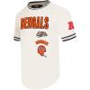 Pro Standard Mens NFL Retro Classics Short Sleeve Tee(Eggshell/ Black)