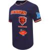 Pro Standard Mens NFL Retro Classics Short Sleeve Tee(Midnight Navy/Orange/Midnight Navy)