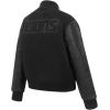 Pro Standard Womens NFL Detroit Lions Classic Triple Black Varsity Jacket XS