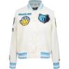 Pro Standard NBA womens Womens Nba Retro Classics Satin Jacket(Eggshell/ University Blue)