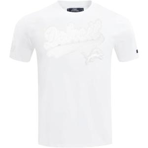 Pro Standard Mens NFL Detroit Lions White Out Short Sleeve Tee White L