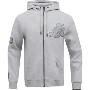 Pro Standard Mens NHL Paint The City Fleece Pull Over Hoodie(Heather Grey)