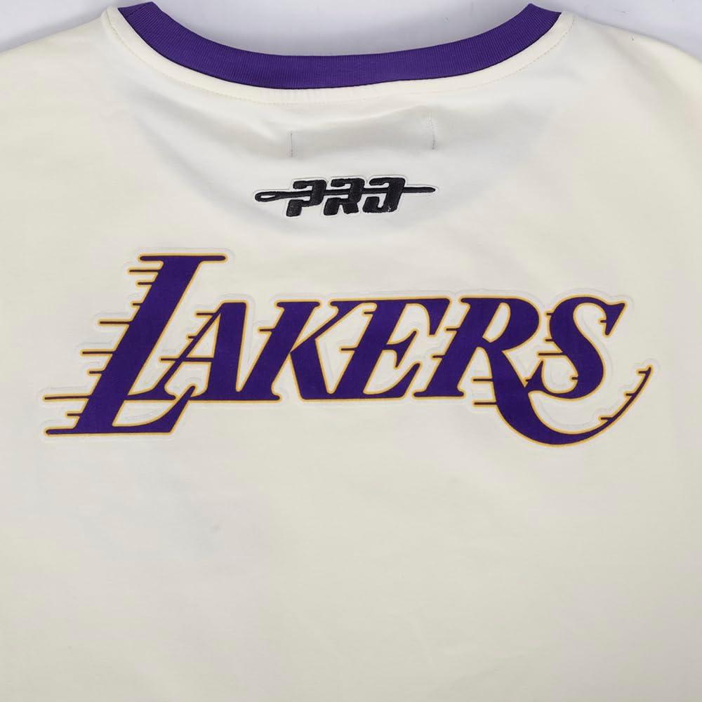 imagePRO STANDARD Mens NBA Retro Cascade Standard Cotton Short Sleeve ShirtEggshell Purple