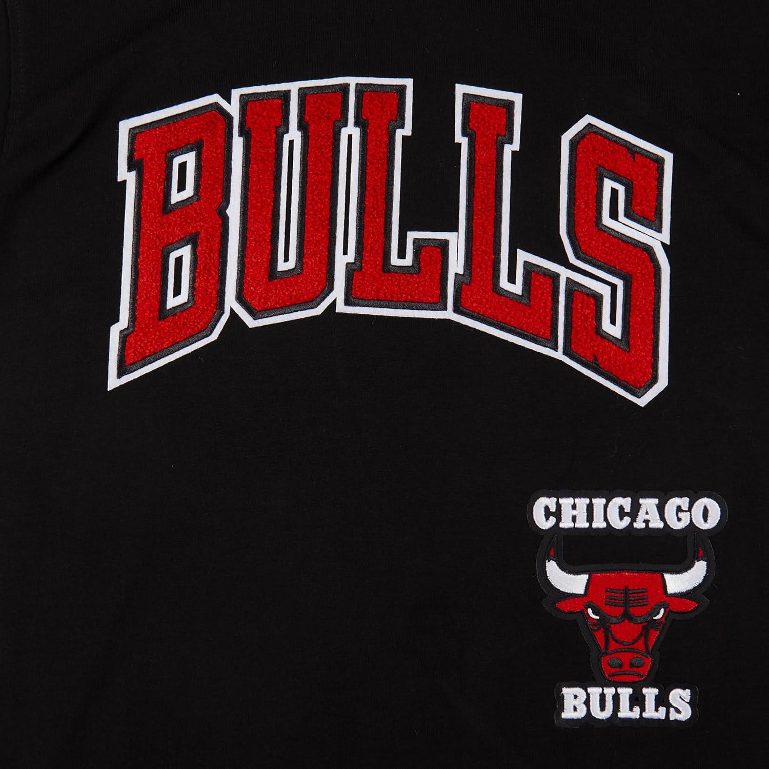 imagePro Standard Big Boys NBA Chicago Bulls Retro Classics Short Sleeve Taping Tee BlackRed M