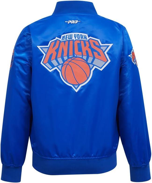 imagePro Standard Big Kids NBA Classic Chenille Satin JacketRoyal Blue