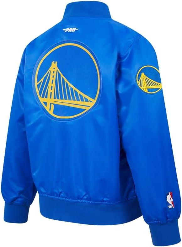 imagePro Standard Big Kids NBA Classic Chenille Satin JacketRoyal Blue