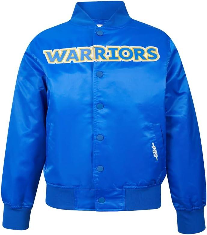 imagePro Standard Big Kids NBA Classic Chenille Satin JacketRoyal Blue
