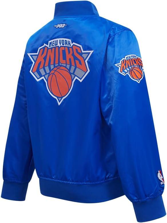 imagePro Standard Big Kids NBA Classic Chenille Satin JacketRoyal Blue